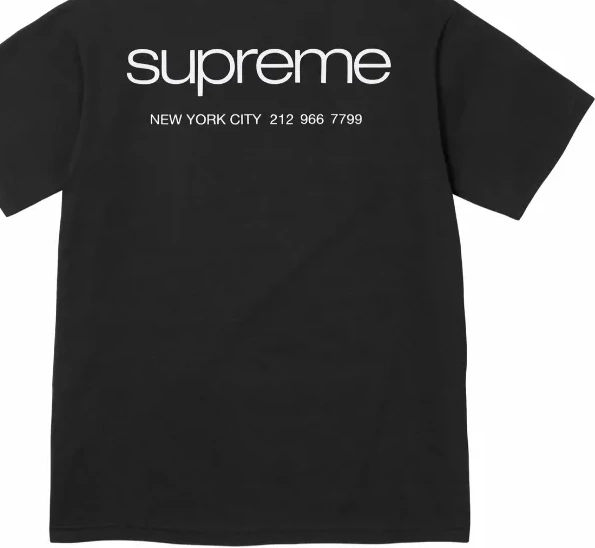Black L S White NYC 23FW sleeved and Information XL M Short Tee Store 0515